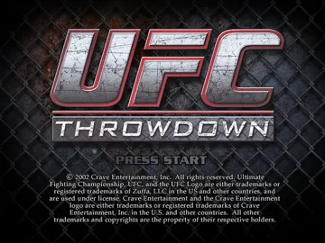UFC - Throwdown screen shot title